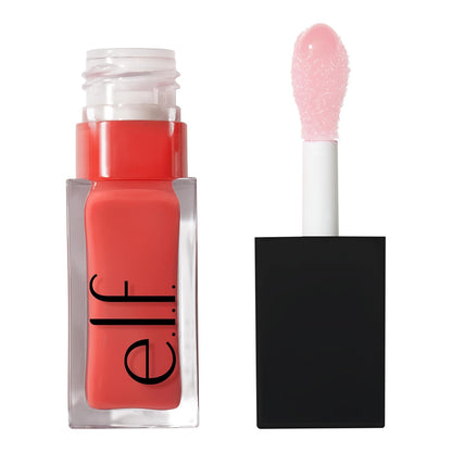 Glow Reviver Lip Oil - Nourishing Tinted Formula with Jojoba Oil for High-Shine, Vegan & Cruelty-Free in Pink Quartz